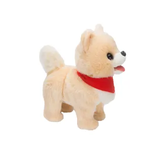可爱的高品质 pomeranian 毛绒动物玩具狗