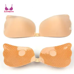 Ângulo de moda Vara No Sutiã De Espuma de Mama Artificial Anti-Wringle Atraente Autoadesivo Silicone Invisible Bra