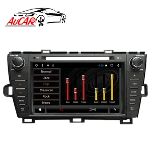 AuCAR 8 "10 Android car Multimedia Player GPS Touch Screen Som Do Carro De Áudio E Vídeo Rádio Do Carro unidade de Cabeça para Toyota Prius 2009-2013
