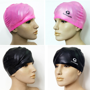 Cappelli impermeabili di immersione di nuotata delle cuffie di nuoto Unisex adulte del Silicone elastico di vendita calda - Product Image 2