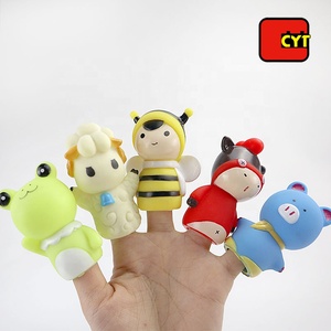 Drôle 3D petit doigt <span class=keywords><strong>marionnettes</strong></span> animal avec écologique vinyle - Product Image 1