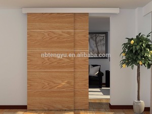 New Arrival Hot Sale Solid Wood <strong>Sliding</strong> <strong>Barn</strong> <strong>Door</strong> Panel <strong>Door</strong> Design with Aluminum Alloy Hardware - Product Image 3