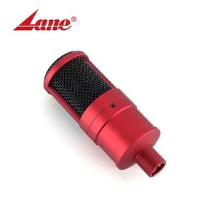 Diafragma grande fuente de alimentación fantasma para micrófono de condensador de grabación usb mic