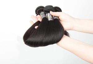 Lsy recto malasio paquetes de armadura de cabello humano 100% virgen extensión del pelo Color Natural 3 paquetes con - Product Image 4