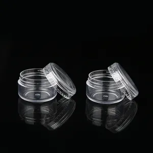 Mini pots à crème transparents 3g, bon marché, récipients transparents et écologiques