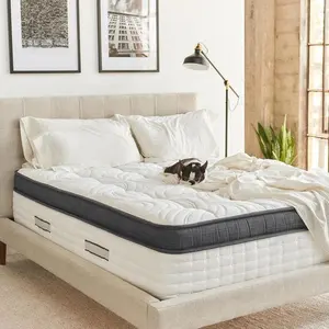 Cama de vácuo ecológica, cama de látex macia para todos os climas, cama king size, colchão de memória de dormir