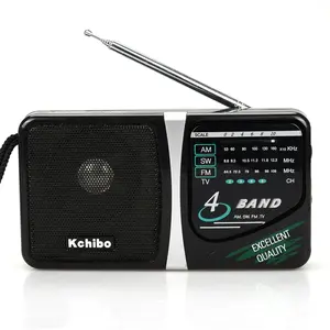 Multibant FM AM SW TV 4 band taşınabilir Kchibo kk-radyo, güçlü radyo