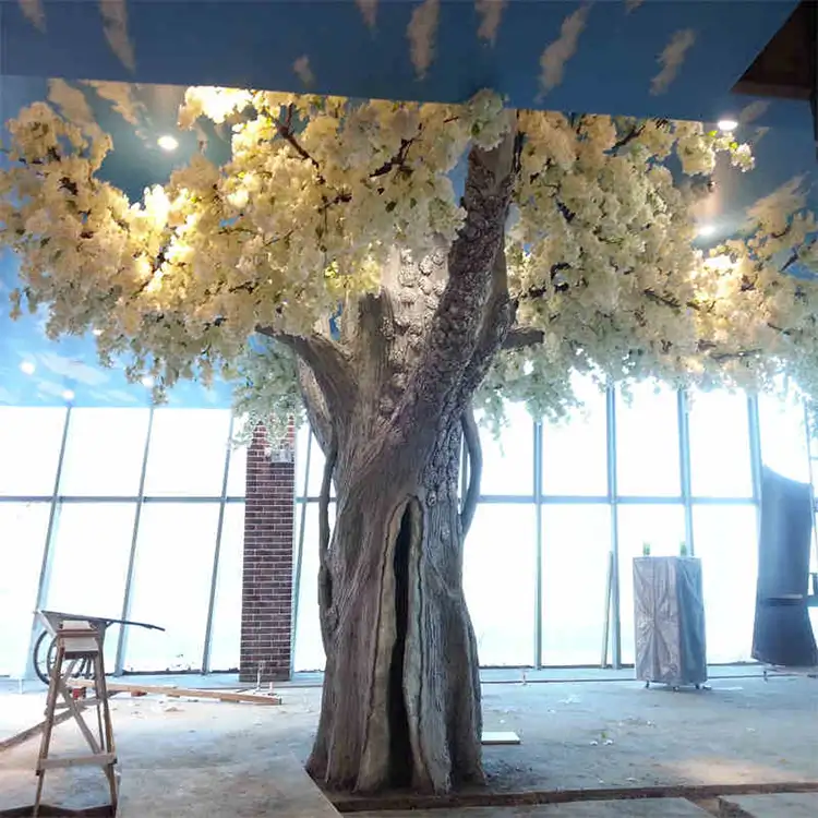 कृत्रिम सफेद चेरी खिलना पेड़ 2019 सबसे अच्छा बेच शादी सजावट चेरी का पेड़