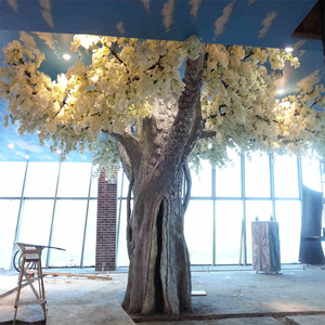 Splendida rosa albero di <span class=keywords><strong>Sakura</strong></span> fiori di ciliegio di nozze artificiali per interni ed esterni casa e arredamento per ufficio realizzati in fibra di vetro resistente - Product Image 1