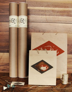 Nhà máy tùy chỉnh tái chế các tông sơn Kính thiên văn gửi thư kraft giấy Áp phích Ống bao bì với mũ - Product Image 5