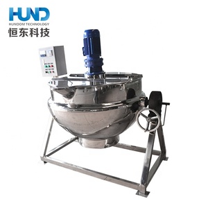 500 lít nghiêng điện/hơi nước Trọng nấu ăn Ấm đun nước với mixer