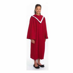 Abito corale di colore viola <span class=keywords><strong>e</strong></span> bianco con sovrapposizione di coro di design personalizzato - Product Image 5