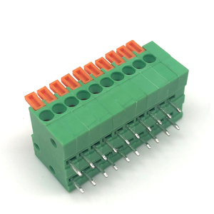 mola de aço inoxidável do PWB da mola de passo 141r-<span class=keywords><strong>2.54mm</strong></span> terminais de blocos de mola tipo anel conector <span class=keywords><strong>terminal</strong></span> mola
