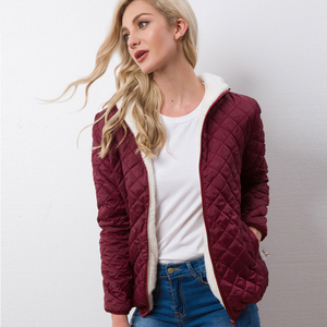 TONGYANG New Winter abbigliamento <span class=keywords><strong>donna</strong></span> giacca in <span class=keywords><strong>pile</strong></span> con cappuccio giacca di base cappotti a maniche lunghe capispalla Casual con cerniera corta - Product Image 3