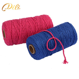 Hot Bán 3Mm Đầy Màu Sắc Xoắn Bông <span class=keywords><strong>Twine</strong></span> Cho DIY Macrame Cho Túi Xách Hàng May Mặc Nhà Dệt May - Product Image 4