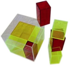 Gelsonlab HSMM-098 chuyên nghiệp mô hình hình học của chia vuông trình diễn hình dạng hình học 20cm - Product Image 1