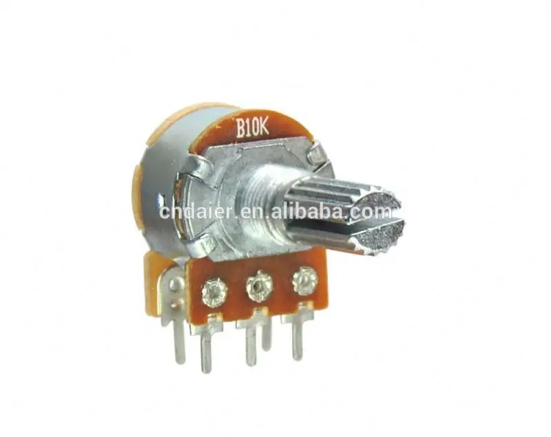 WH148-1AK-1 doppio doppio potenziometro lineare rotativo 10k 6 pin con interruttore