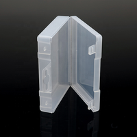 Boîte de rangement en plastique PP transparente avec couvercle et crochet de suspension, étui transparent pour pièces automobiles, quincaillerie, emballage de petites composants