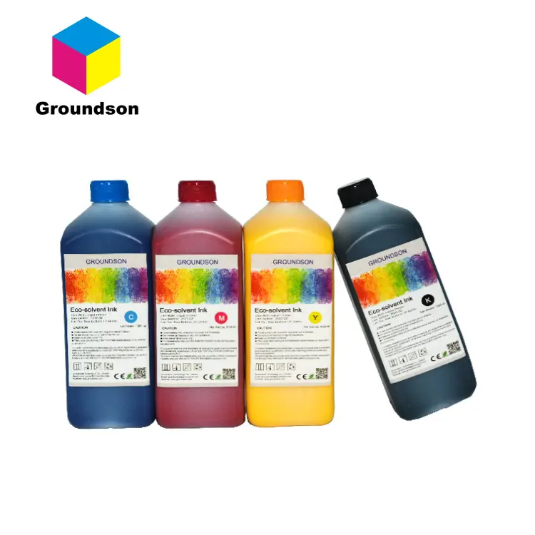 Groundson tinta de solvente para epson l1300 l1800, 1000ml, impressora a jato de tinta