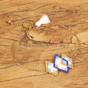 hecho a mano miyuki delica cuentas de semilla geométrica colgante de diamantes pulsera de acero inoxidable <span class=keywords><strong>joyeria</strong></span> cadena - Product Image 4