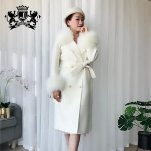 Cappotto da <span class=keywords><strong>donna</strong></span> in 100% di Cashmere con doppio collo lungo 100% in lana Double Face - Product Image 3