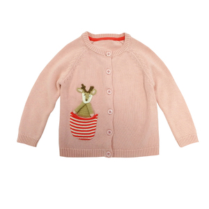 Acogedor punto usando abrigos de bebé ganchillo diseño suéter Cardigan chaqueta de niña - Product Image 1