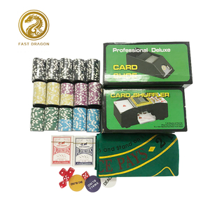 300 unids tarjetas incrustaciones de casino poker chip con <span class=keywords><strong>la</strong></span> herramienta para el juego - Product Image 1