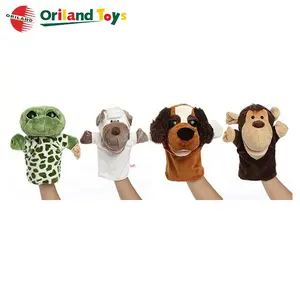 Cerdo encantador para niños, mono, cordero, canguro, caballo, zorro, pato, burro, perro, dinosaurio, pájaro, pollo, vaca, marioneta de mano personalizada