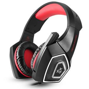 Nuevo HUNTSPIDER V1 Auriculares estéreo para videojuegos con cancelación de ruido, micrófono, luz LED para PS4, PC,PSP,Rojo Azul - Product Image 3