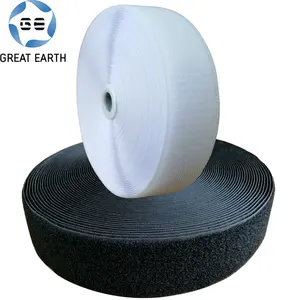 25mm Various width Nylon Sew On Hook and Loop Custom Colour Sticky Fur Tape Hook and Loop