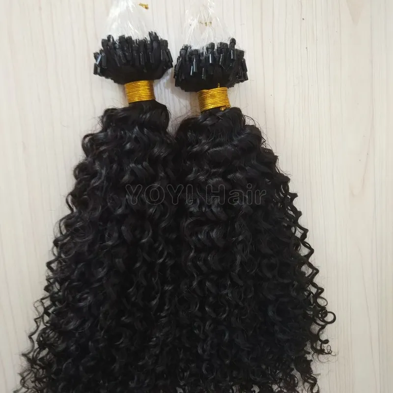Hot kinky curly micro ring hair extensions , Cheap afro kinky curly micro loop hair extension,wholesale micro link hair