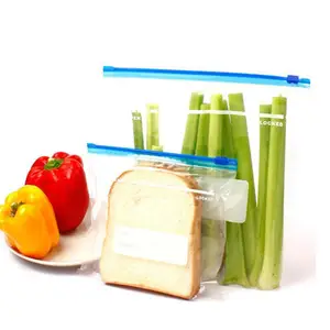 Закрытия, нестандартная конструкция пластиковый слайдер ziplock мешок для хранения продуктов питания