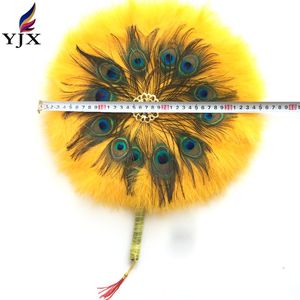 <span class=keywords><strong>Pavone</strong></span> Della Miscela Rotonda A Forma di <span class=keywords><strong>Piuma</strong></span> Tradizionale Africana Ventilatore della Mano di Nozze - Product Image 5