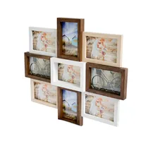 Vintage Laminated Wooden Wall Picture Frame, 3D Art