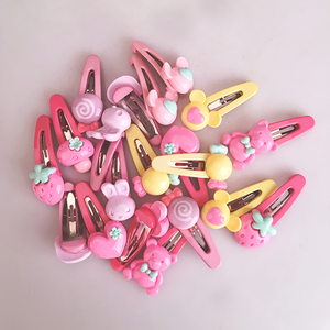 En gros personnalisé mignon en métal fantaisie en plastique petite fille épingles à cheveux clips pour les femmes - Product Image 2