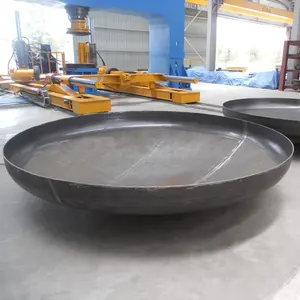 Pressure Vessel Boiler Dished Flat Bottom Seal End Head Plates With Punch Holes