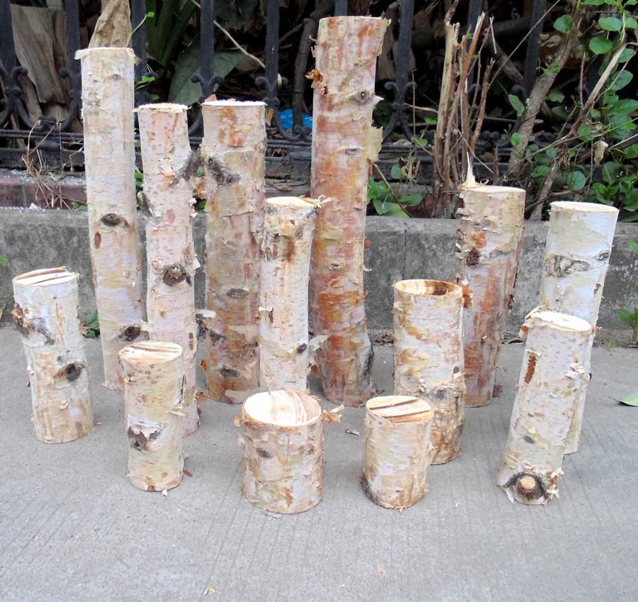 ガーデン樹木切り株装飾用プラスチックスタンプ MJ-8013552