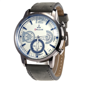 WJ-7954 <span class=keywords><strong>Orologio</strong></span> da Polso Maschile alla Moda con <span class=keywords><strong>Cinturino</strong></span> in <span class=keywords><strong>Pelle</strong></span> Economico e Alla Moda - Product Image 2