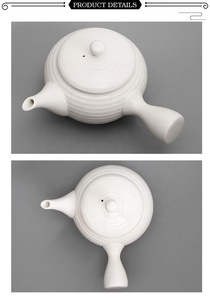 Alta calidad mango de porcelana blanca té japonés de <span class=keywords><strong>la</strong></span> olla para hotel y <span class=keywords><strong>restaurante</strong></span> - Product Image 4