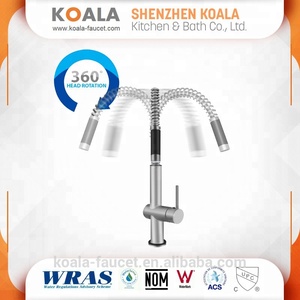 Nsf 61-9 Upc Économiseur D'eau <span class=keywords><strong>Robinet</strong></span> Petit Ressort Bec <span class=keywords><strong>extractible</strong></span> <span class=keywords><strong>Robinet</strong></span> de Cuisine Avec LED lumière - Product Image 2