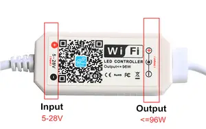Волшебный домашний беспроводной мини-контроллер с регулируемой яркостью и Wi-Fi 5-28 В постоянного тока для одноцветной светодиодной ленты SMD 2835 3014 3528 5050 5630 5730