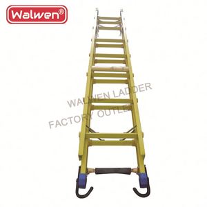 Échelle portable à acheter <span class=keywords><strong>en</strong></span> ligne, échelle à marches, tabourets, échelle télescopique <span class=keywords><strong>en</strong></span> <span class=keywords><strong>fibre</strong></span> <span class=keywords><strong>de</strong></span> <span class=keywords><strong>verre</strong></span> <span class=keywords><strong>de</strong></span> 6 m avec crochet d'extension - Product Image 3