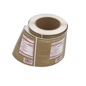 China Top Quality Best Selling Custom <span class=keywords><strong>Glass</strong></span> rollo etiqueta de alimentos baratos impresion etiquetas pegatinas etiqueta de la bot - Product Image 1