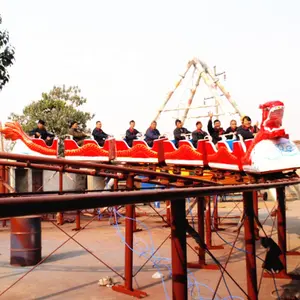 2019 heiße Verkäufe Erholung Im Freien China Amusement Spielplatz Ausrüstung Fahrten Schiebe Drachen Achterbahn für Verkauf