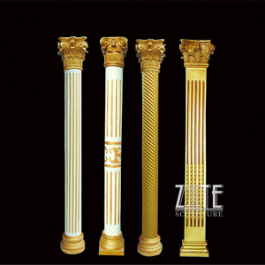สวนกลางแจ้งเครื่องประดับหินอ่อนเสาโรมันคอลัมน์ - Product Image 3