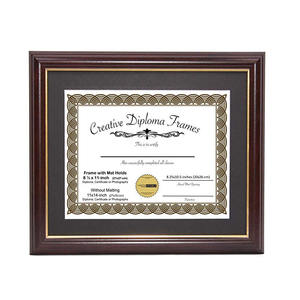 맞춤형 로고와 하이 퀄리티 사용자 정의 MDF 사진 프레임 도매 인증서 문서 및 디플로마 디스플레이 - Product Image 2