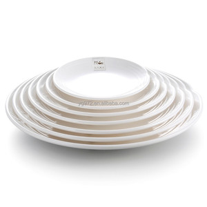 Guangzhou Jamie Nouveau Propre Conception Blanc Plat <span class=keywords><strong>Pas</strong></span> Cher Restaurant Mélamine <span class=keywords><strong>Assiette</strong></span> - Product Image 3