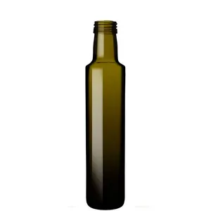 Bouteille en verre d'huile d'olive verte, avec couvercle, 40 ml, en stock