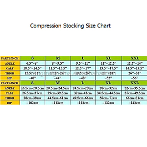 De 20-30mmHg cerrada del dedo del pie de la rodilla se graduó <span class=keywords><strong>media</strong></span> de compresión para las venas varicosas - Product Image 5