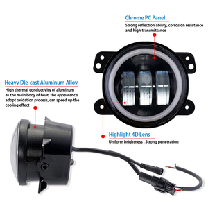 30w lámpara de niebla con DRL impermeable fuera de la carretera 4 "Motor de la motocicleta led Luz de niebla - Product Image 3